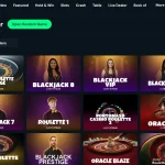 Current Extreme Spins live casino lobby showing dealer-game categories